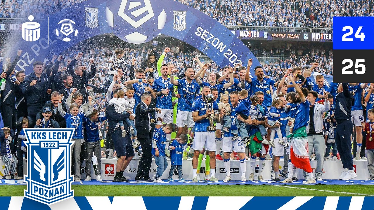 Ceremonia wręczenia trofeum i złotych medali! | Lech Poznań mistrzem Polski! | Ekstraklasa 2024/25
