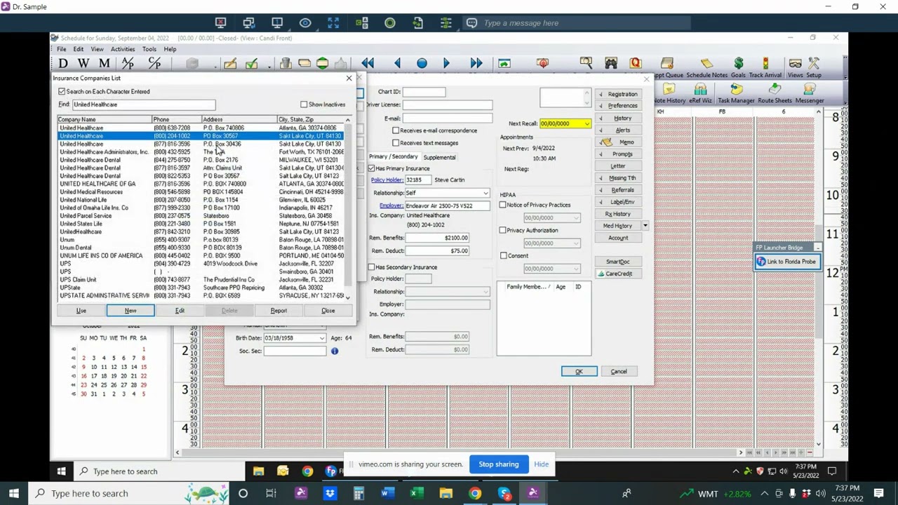 Dental Insurance Verification & Entry Demo (Eaglesoft)