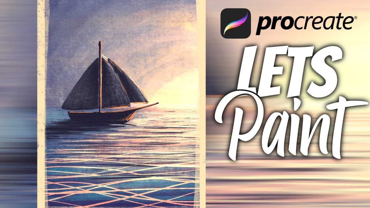 Boat Painting - Procreate tutorial 130