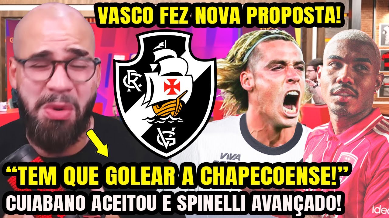 CUIABANO QUER O VASCO E SPINELLI ESTÁ POR DETALHES! VEJA O DESABAFO DO PEDROSA! VASCO X CHAPECOENSE