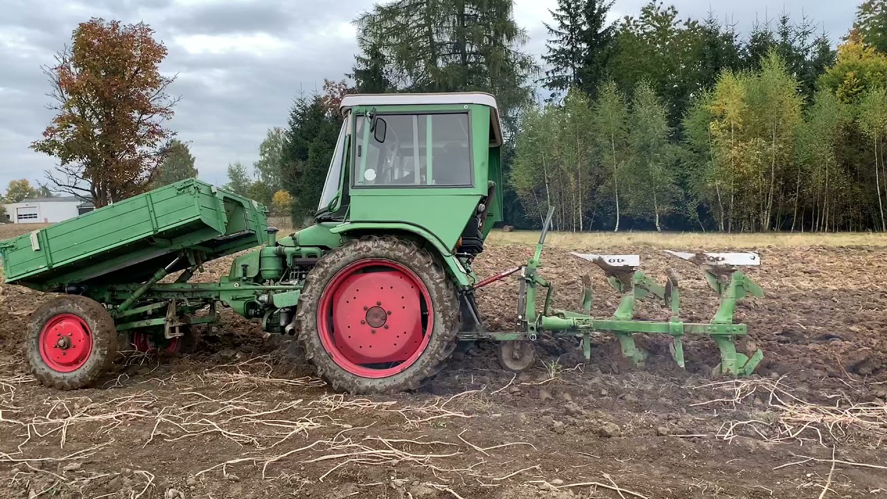 Pflügen - ackern mit Fendt GT Drehpflug von der LFE
