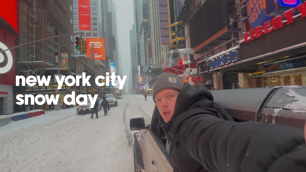 new york city snow day vlog