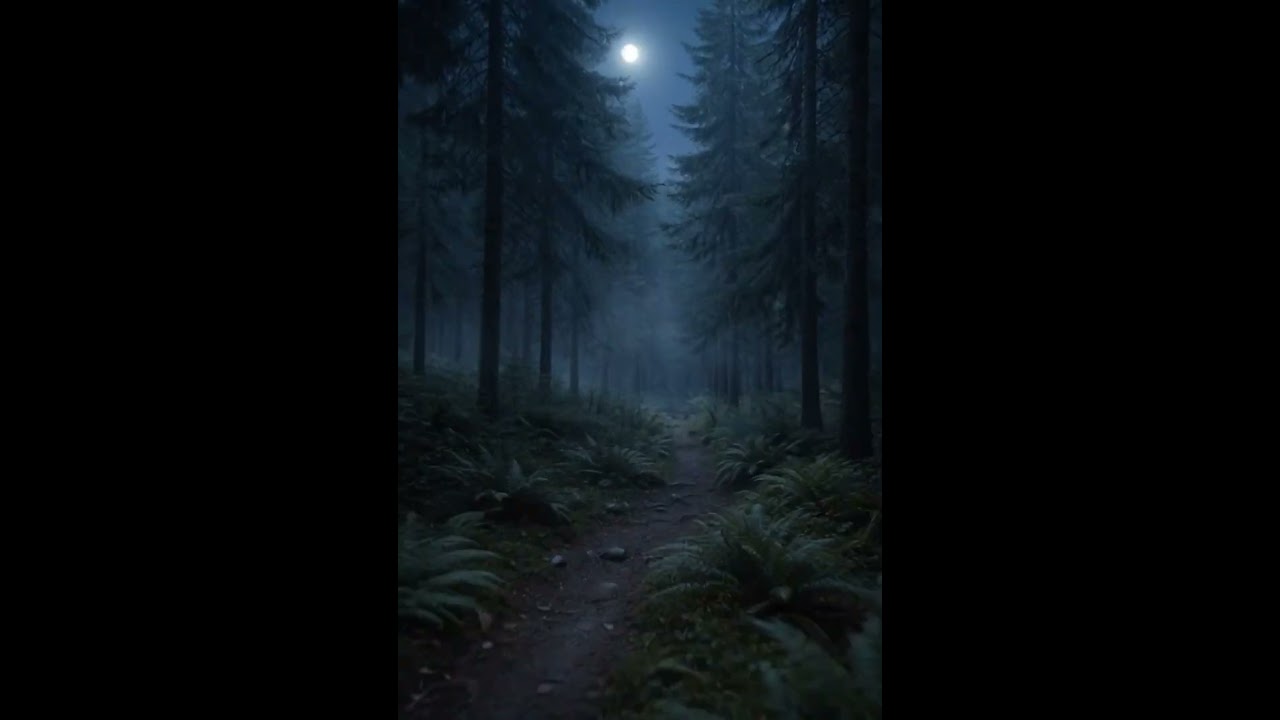 🌲 Night Forest Wind Sounds 🌙 | Gentle Wind Through Trees for Deep Sleep & Relaxation (No Music)