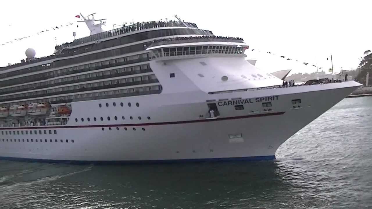 Carnival Spirit arrives in Sydney Australia 17 October 2012