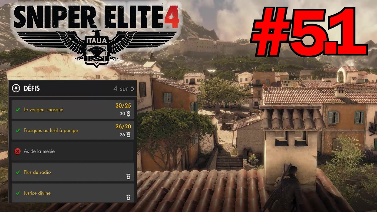 Sniper Elite 4: Tuto Défis Monastère d'Abrunza  - Mission 5 part 1/2