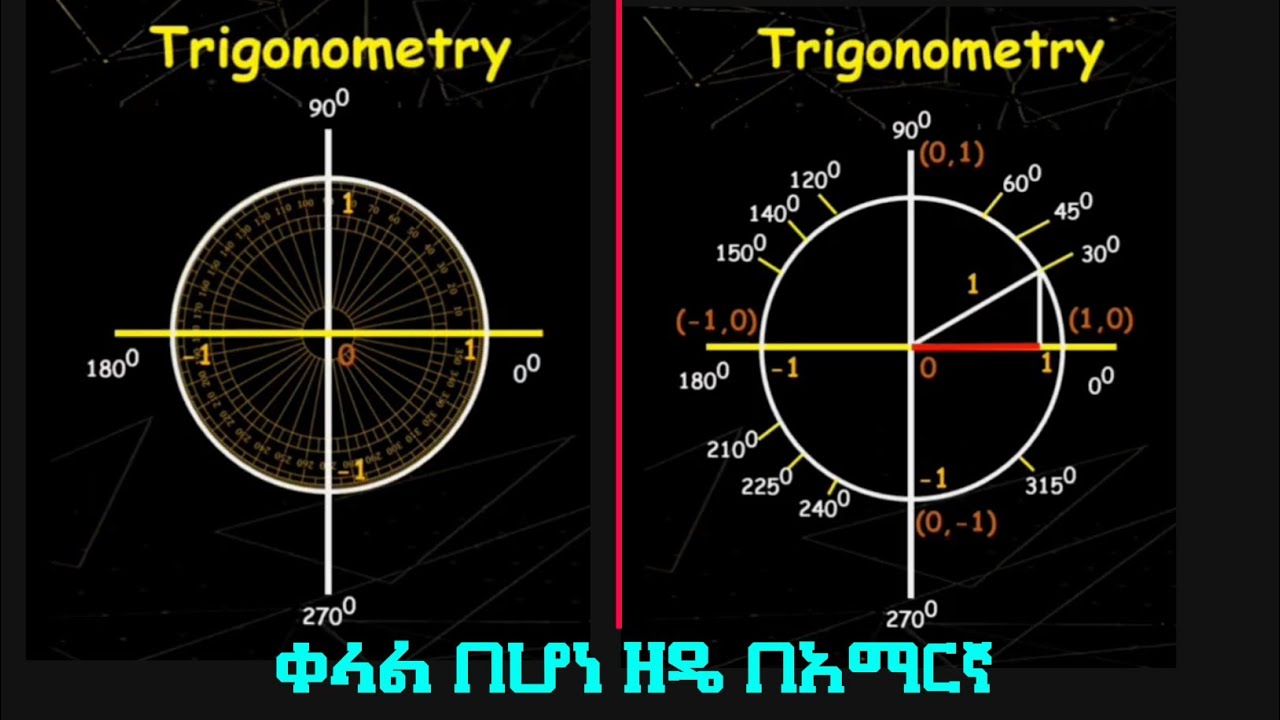 What is Trigonometry? | Trigonometry  በአማርኛ |Sin /Cos /Tan | Ethiopian Study | Ethiopian Education