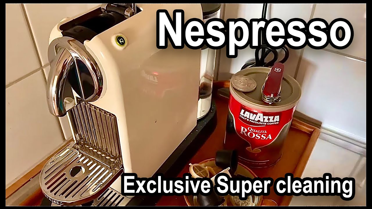 Cleaning the Nespresso machine like an Italian chemist