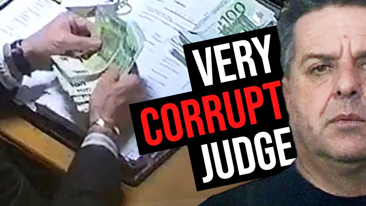 Judge caught taking bribes from Mafia on hidden camera
