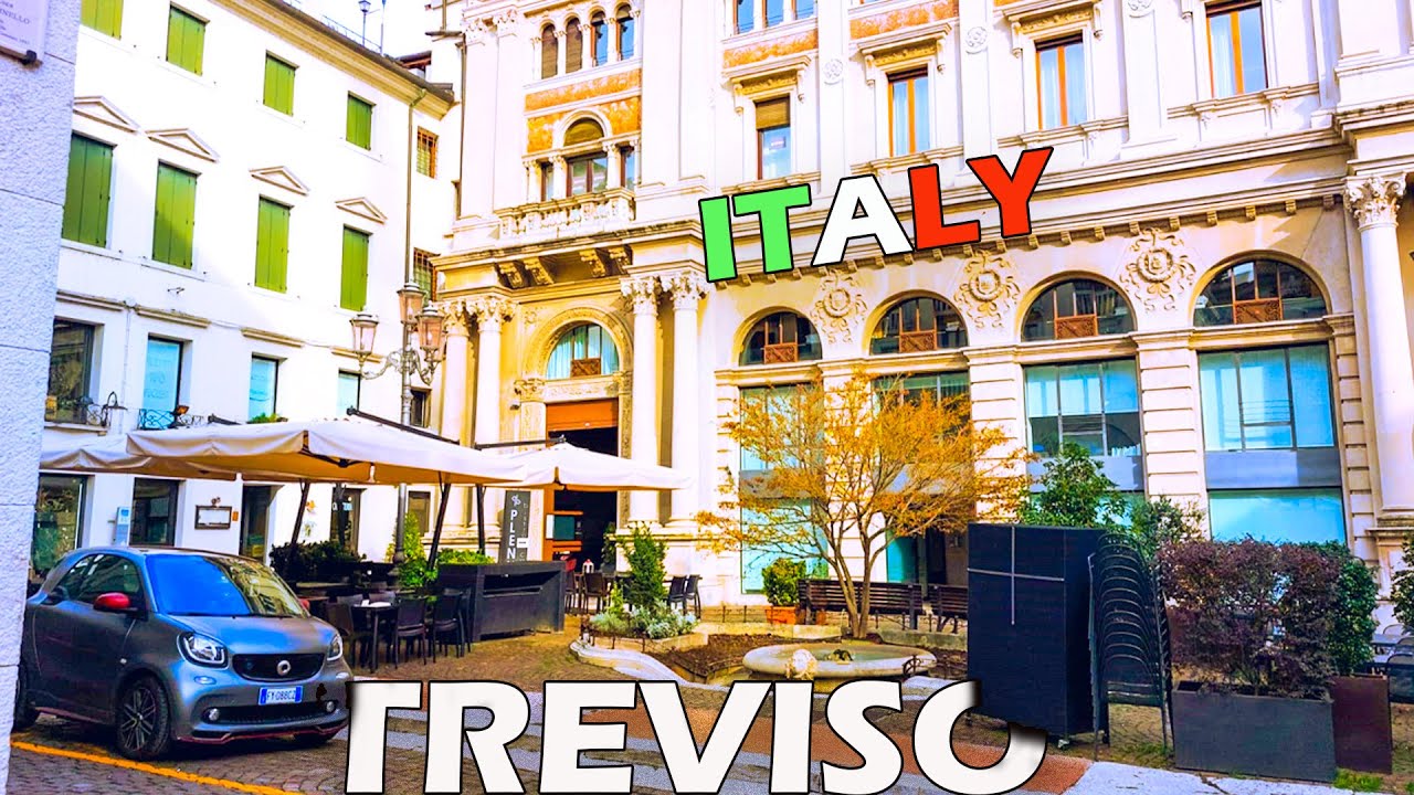 City of contrasts🇮🇹, hidden gem in Venetian region;Treviso Walking Tour Part 1 walking in January 4K