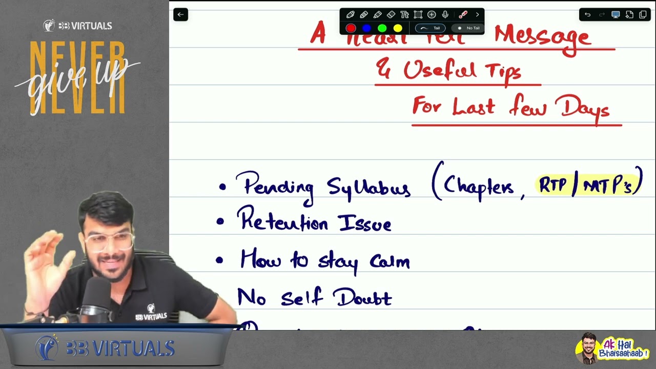 Useful Tips for Last Few Days & Heartfelt Message | CA Inter & CA Final | CA Aakash Kandoi