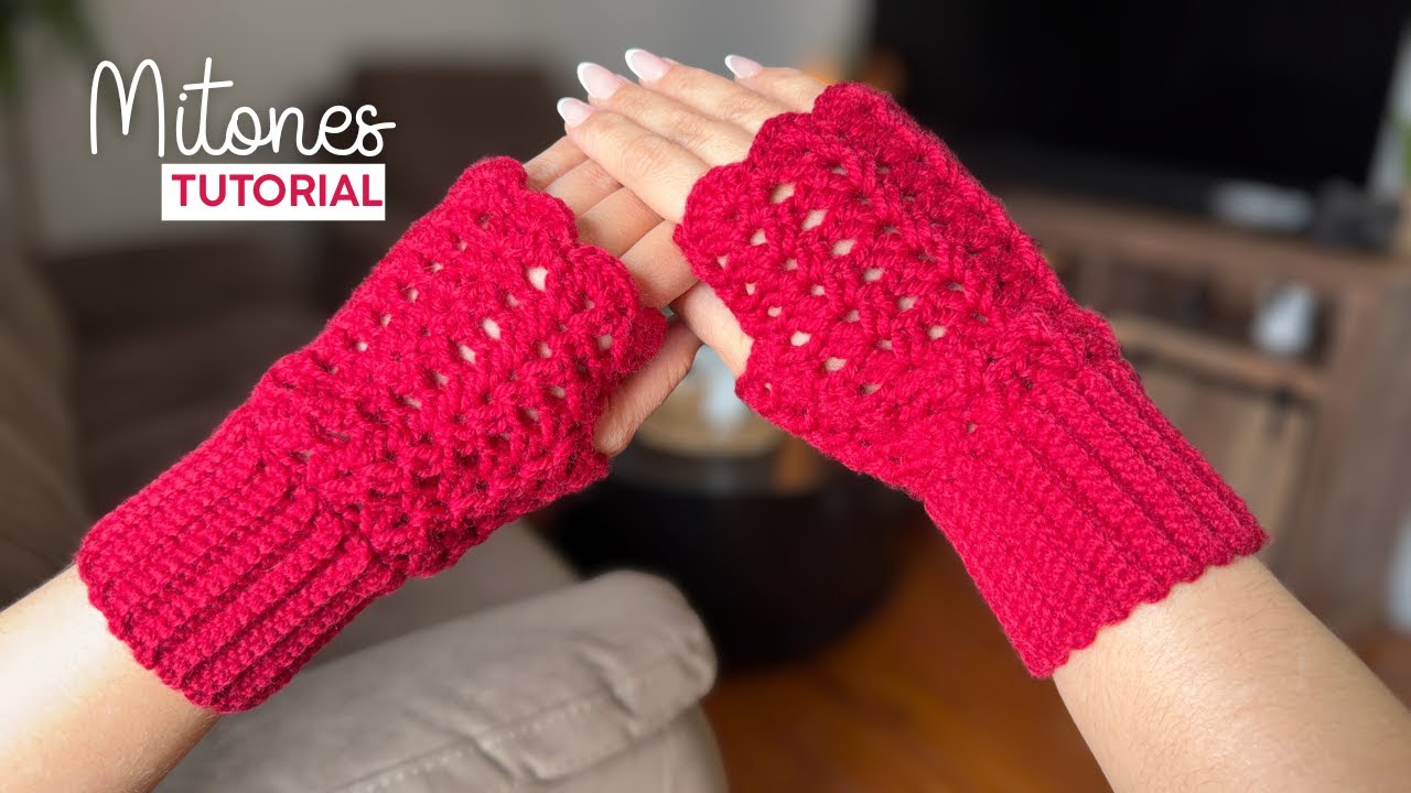 Tutorial | Mitones A Crochet 💚Mayelin Ros