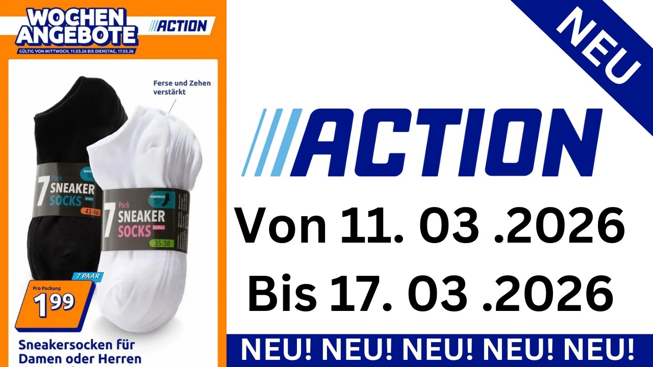 ACTION Prospekte Angebote Werbung G&uuml;ltig von 11.03.2026 bis 17.03.2026 Werbung DE | Einkaufen DE