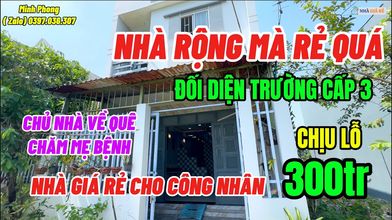 ❇️ Nhà riêng lẻ 5x15m đối diện trường cấp 3, giá này hợp lý, chủ về quê chăm mẹ bệnh nên bán gấp.