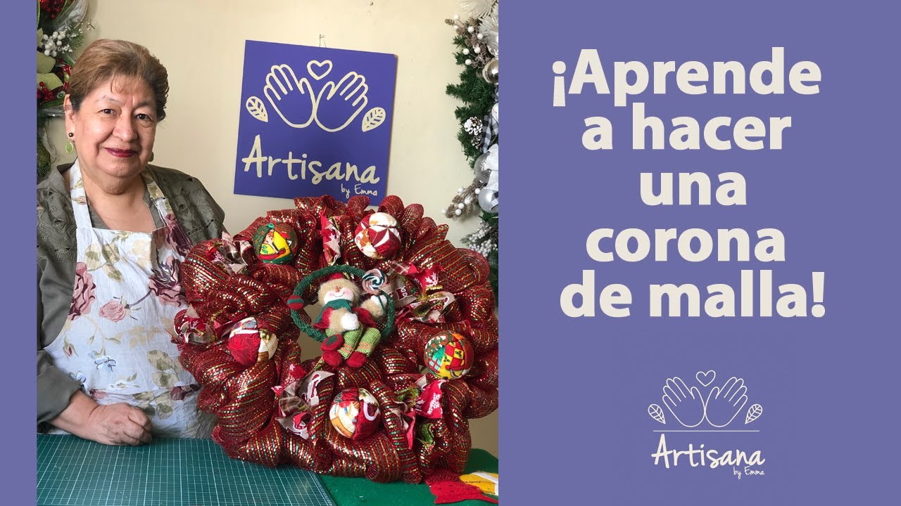 ¡Aprende a hacer una corona de malla!