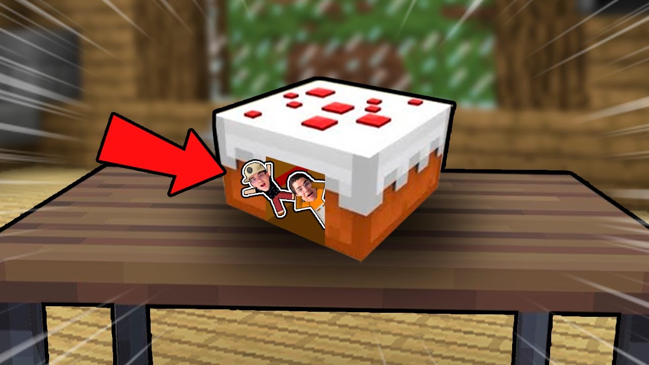 ENTRAMOS DENTRO DE UM BOLO NO MINECRAFT!