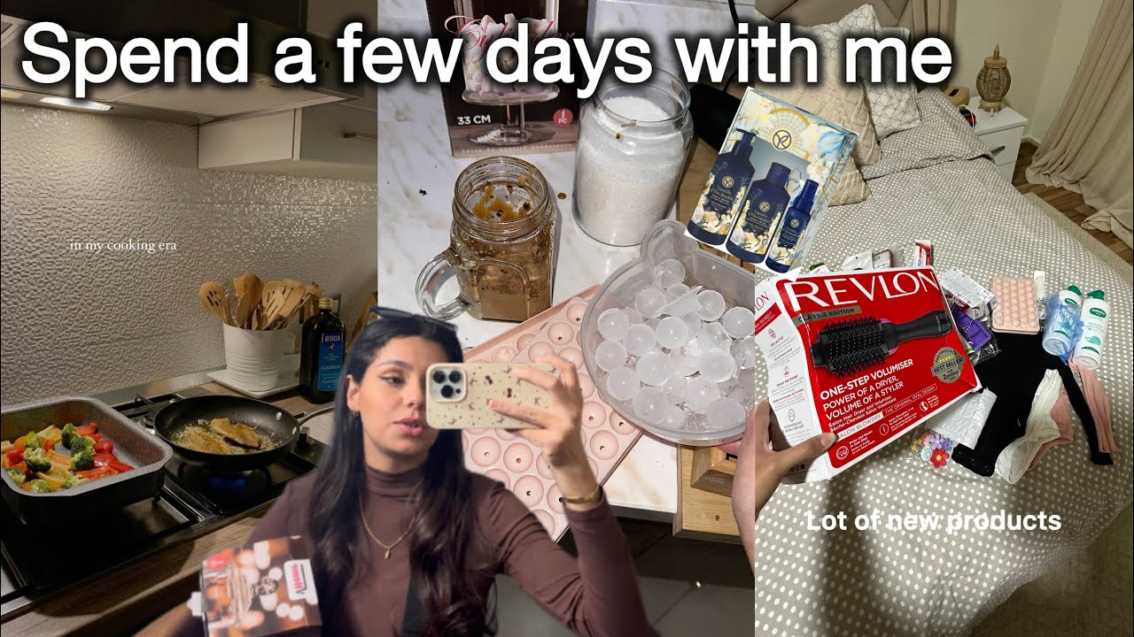 Few days with we | unboxing with me, cooking 🥘, new revlon ✨