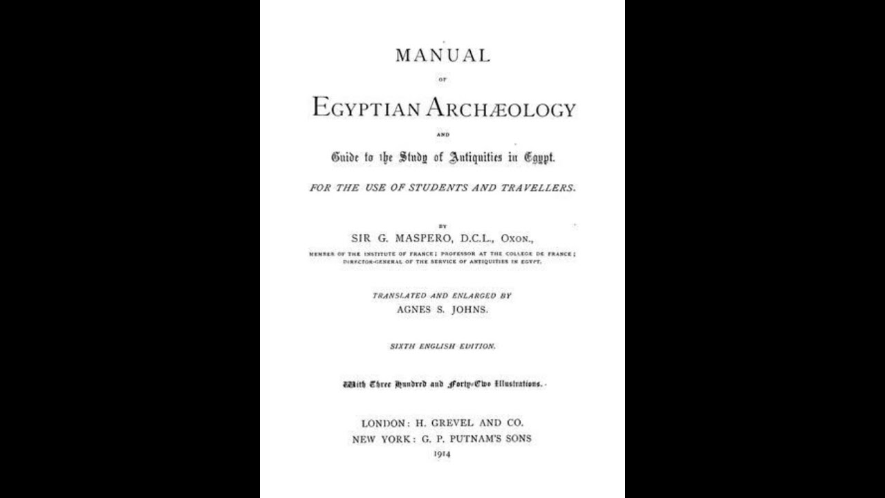 Manual of Egyptian Archaeology - Gaston Maspero | Full Audiobook 📚