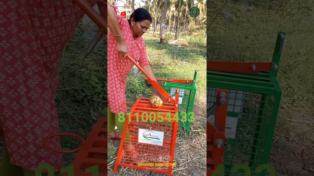 Amazing Tender Coconut Cutting Machine