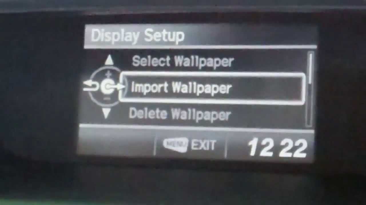 How to upload wallpaper to your 2013 Honda C-V
