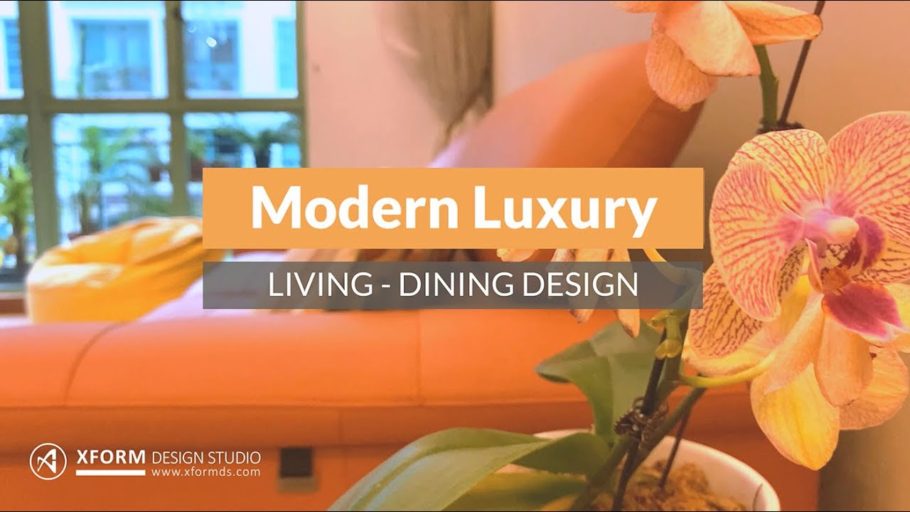 Modern Luxe Living-Dining Design