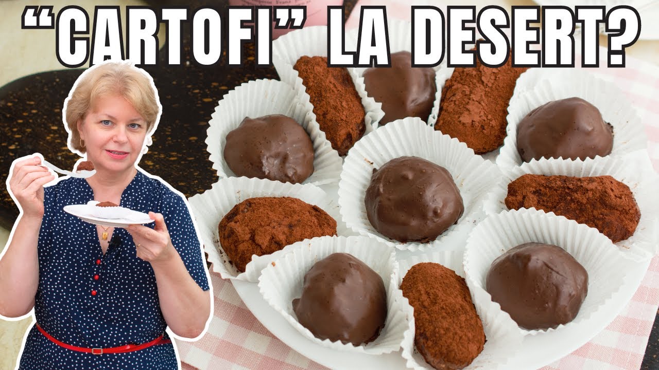 Prăjitura „Cartof” în Variantă de Lux - cu Ciocolată! Rețetă Rapidă, Fără Coacere! 🍫✨