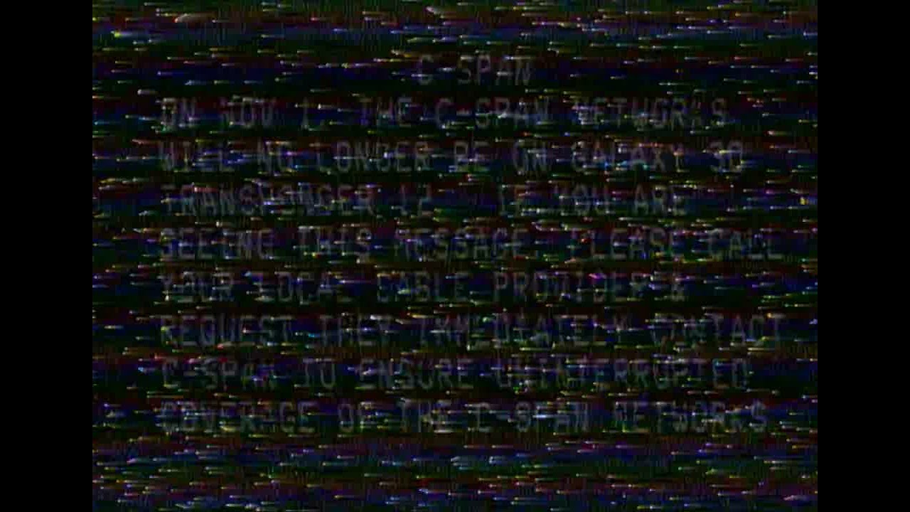 C-SPAN's (Sorta) Final Analog Broadcast (October 31, 2021)
