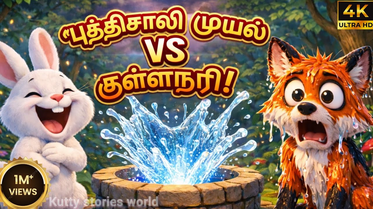 “புத்திசாலி முயலும் குள்ளநரியும் 🦊🐰 | Funny Kids Story in Tamil”