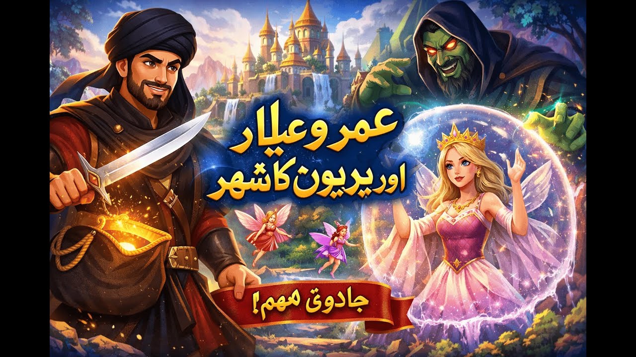 Umro Ayyar Aur Pariyon Ka Shehar | Animated Adventure Story for Kids & Family #stories