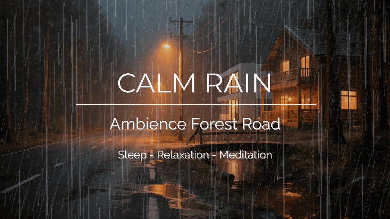 🔴 (NO ADS, NO THUNDER) Steady Rain in Forest Environment - Soothing Ambience for Sleep