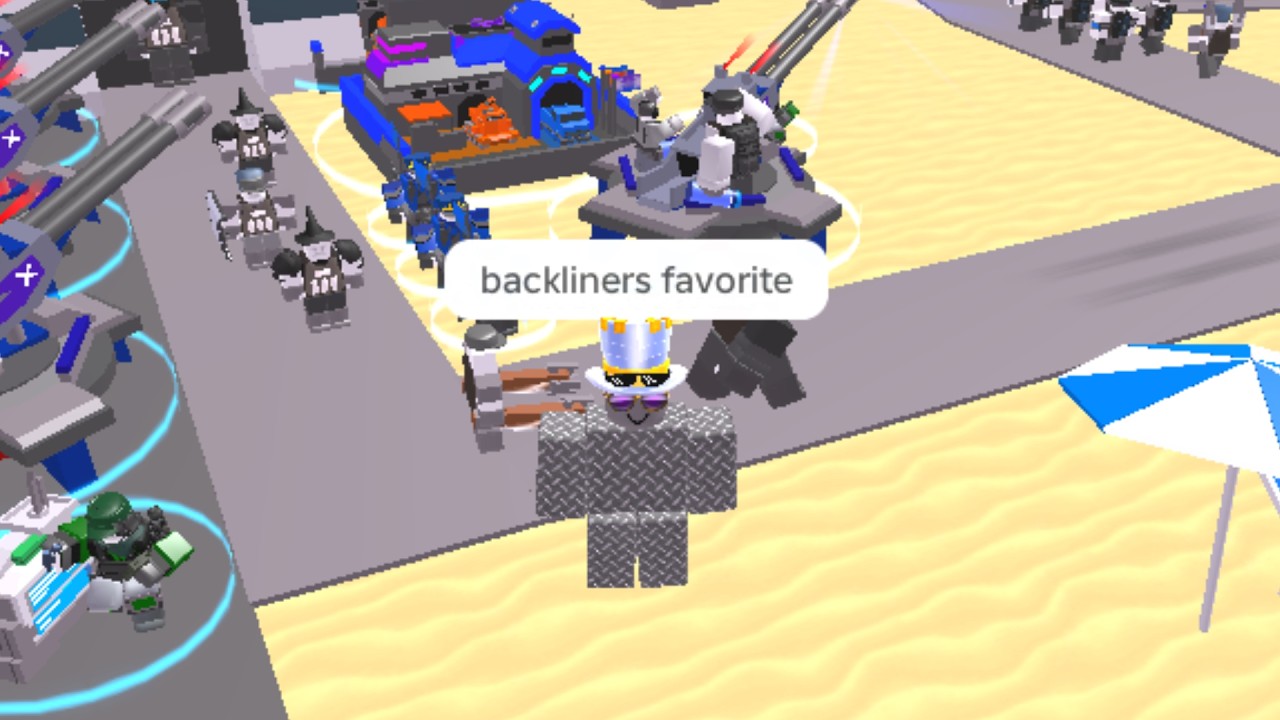 Solo Controller on Beach Map [Backliners Takedown] | Dummy Defense | Roblox