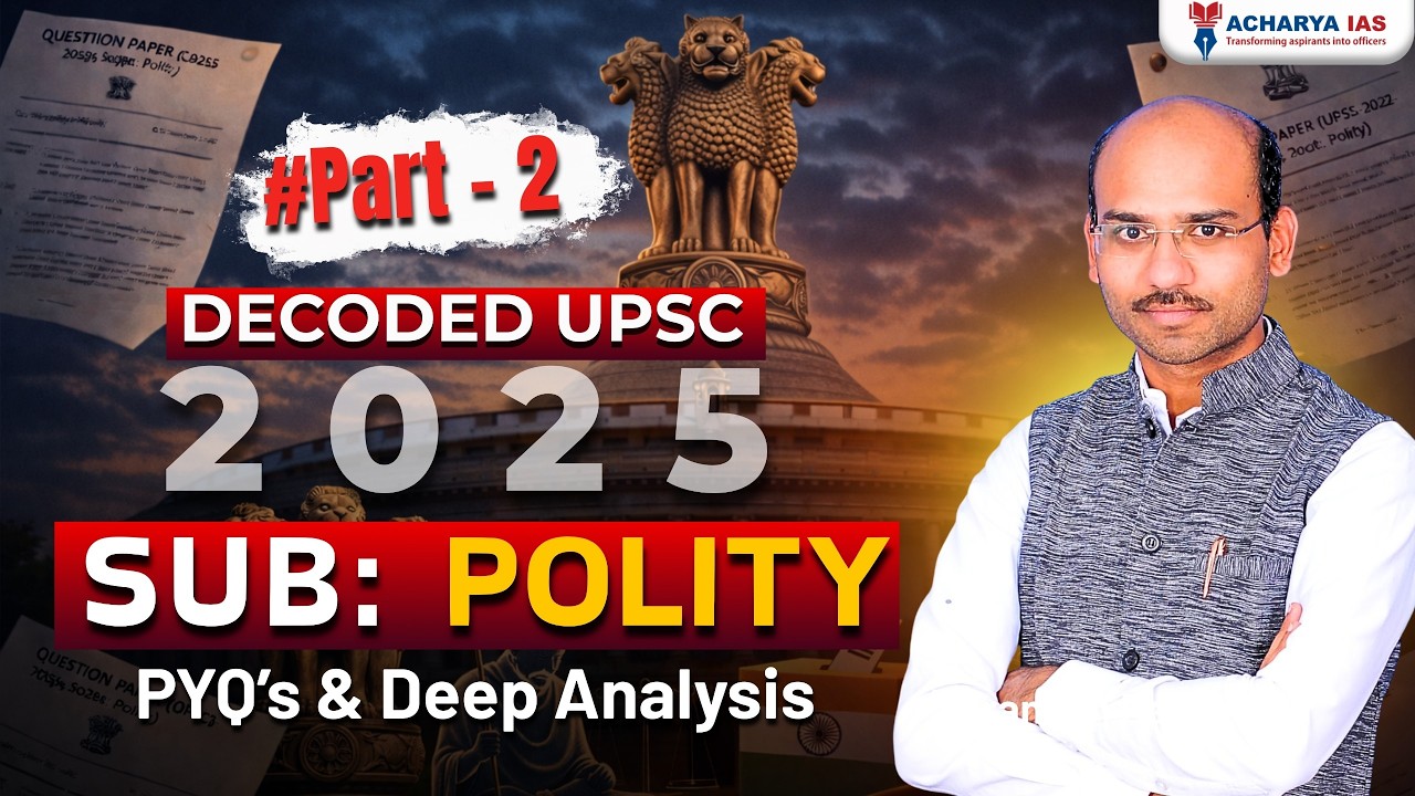 DECODE UPSC-2025 PAPER | by Pranesh Rathod sir | Acharya IAS | 9035544611 / 7996120669 |