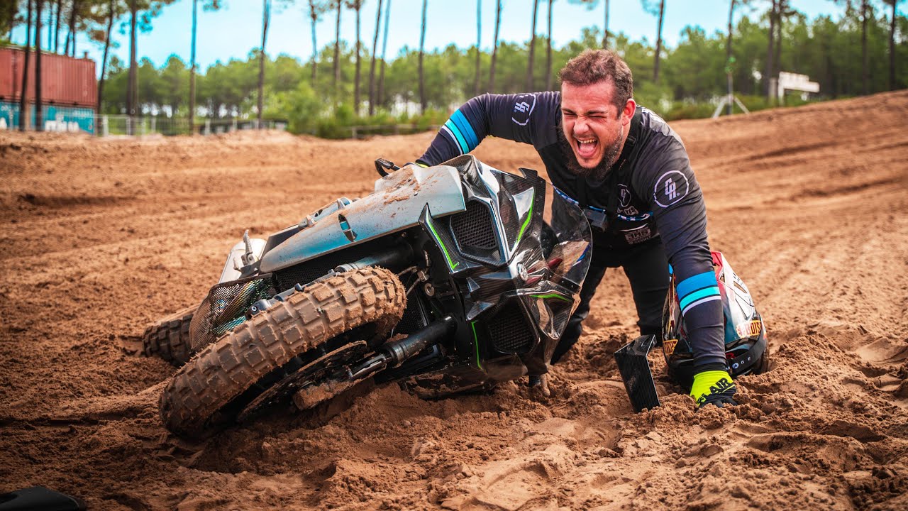 Ma Kawasaki H2R en motocross ! (carnage)