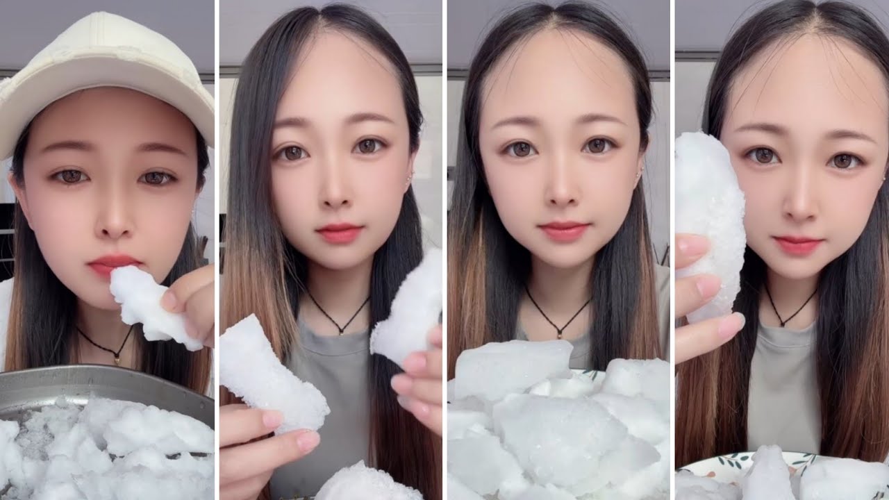 ONLY BITES / FREEZER FROST EATING / HARD CRUNCHY ICE EATING / HER SOLO / ASMR 