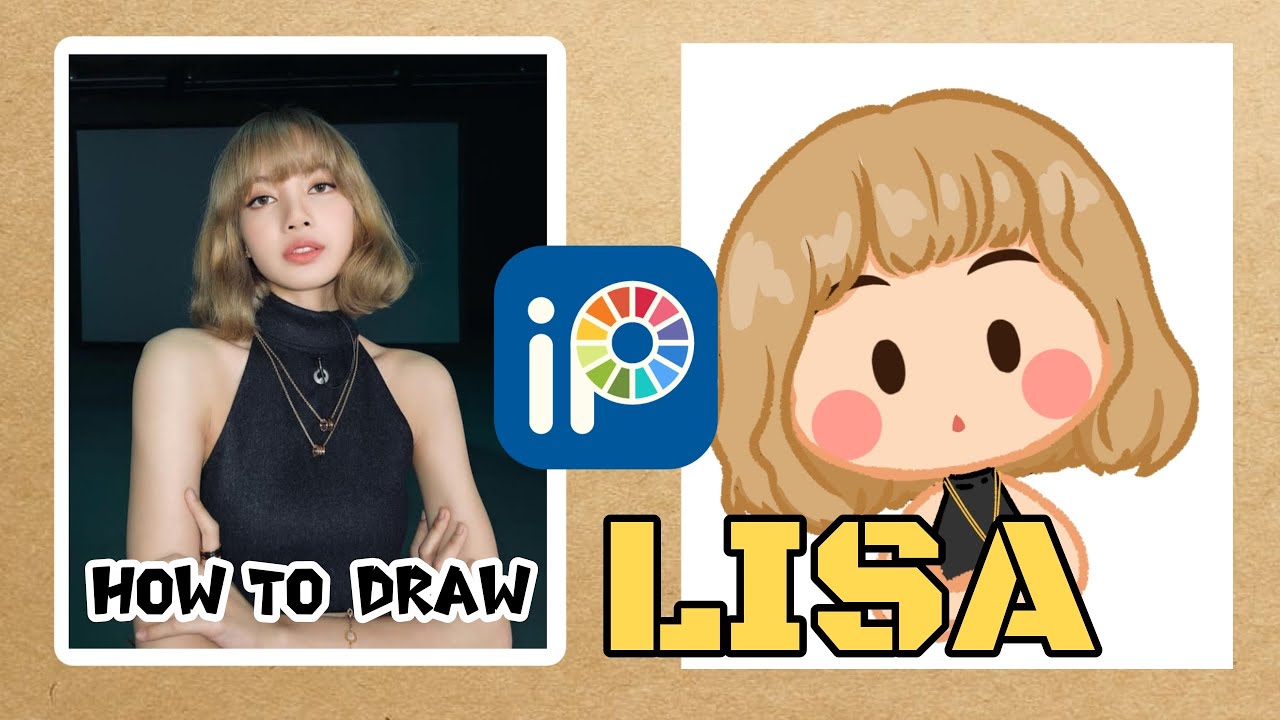 Easy way to draw chibi art LISA | LISA l BLACKPINK | tutorial