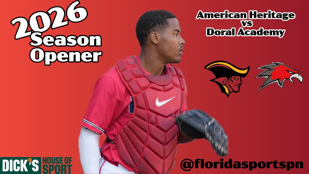 2026 Season Opener Amerian Heritage @ Doral Academy #fspn #upsetalert #highschoolbaseball #fyp