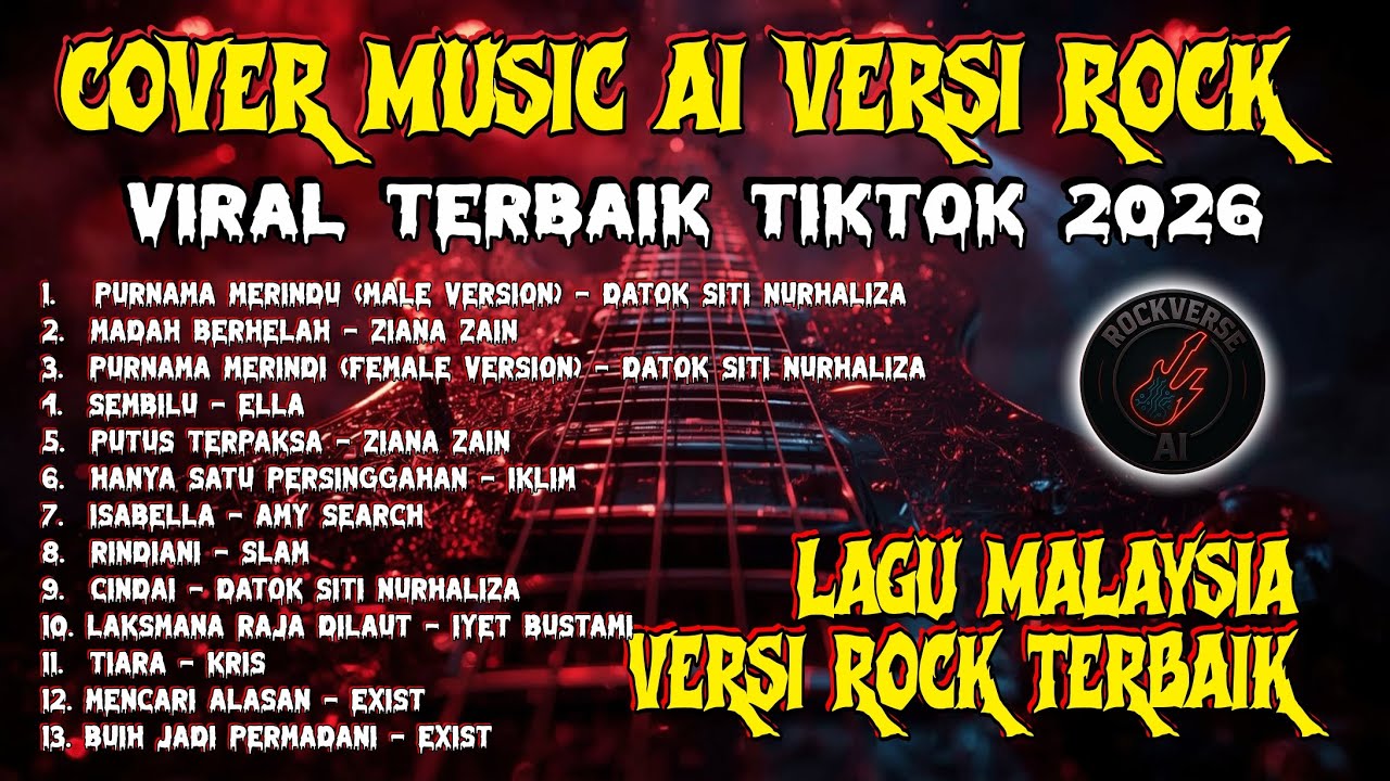 Kompilasi Lagu Malaysia Versi Rock | Cover Music AI Terbaik