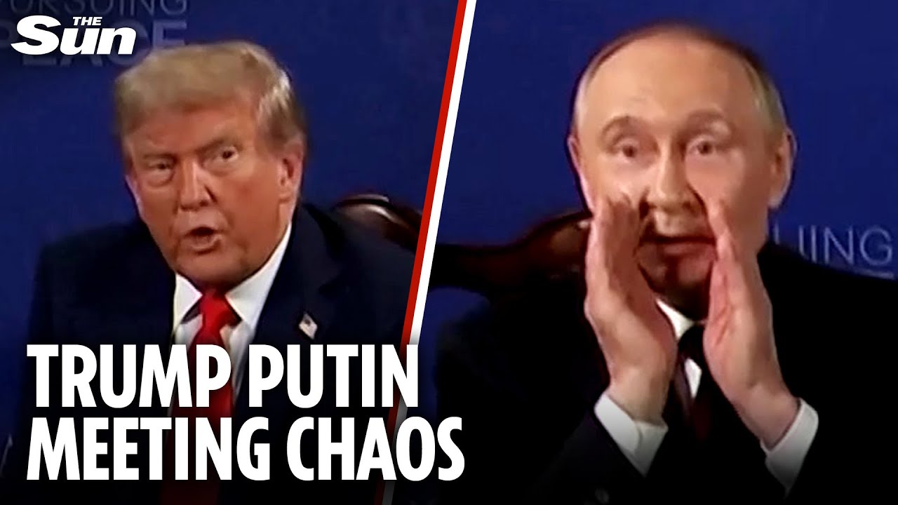 Trump Putin photocall ends in CHAOS as room erupts & Vlad tries to shout back