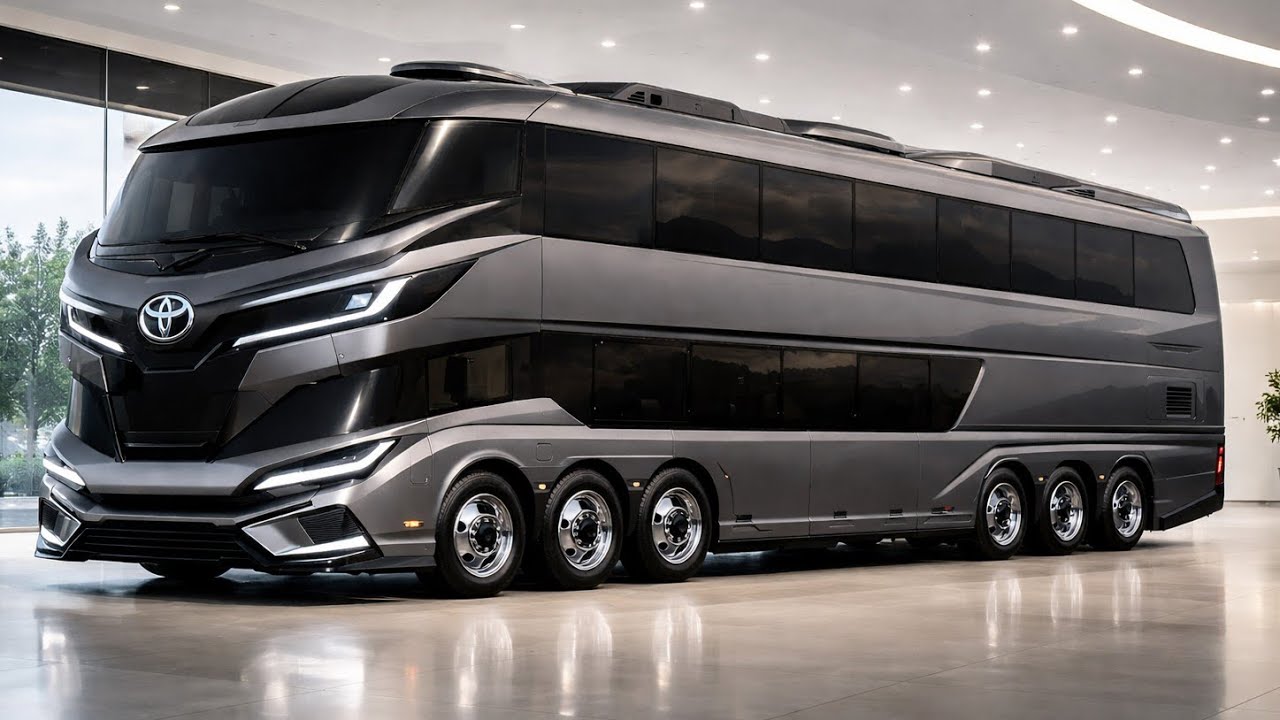 Toyota AEROVISTA 12X – Futuristic Double-Decker Luxury Motorhome