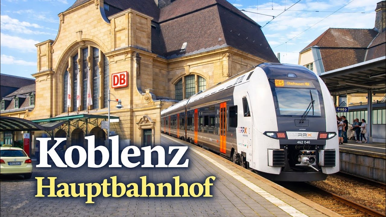 Exploring Koblenz Hauptbahnhof 🇩🇪 | Beautiful German Train Station Tour 