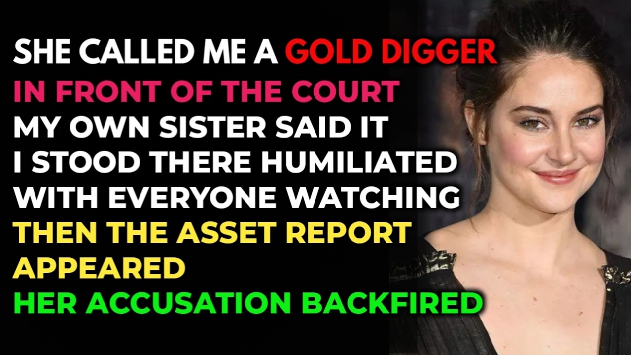 My Sister Called Me a “Gold Digger” at the Hearing—Then the Asset Report Appeared