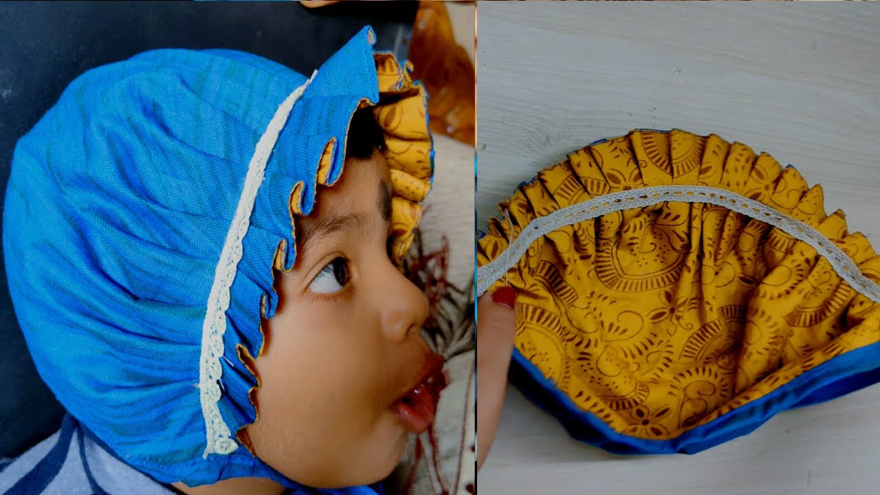 Baby Cap Reversible Cutting & Stitching || शिशु की टोपी दोनों तरफ से पहनने बाली Cap Stitching Winter