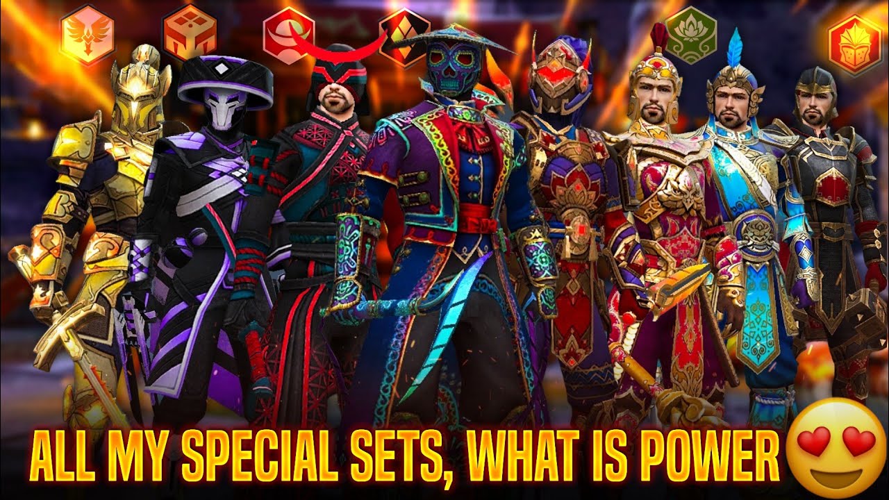 shadow fight 3 all sets! defeating the event boss, from all my special sets! sf3 best legendary set🥰