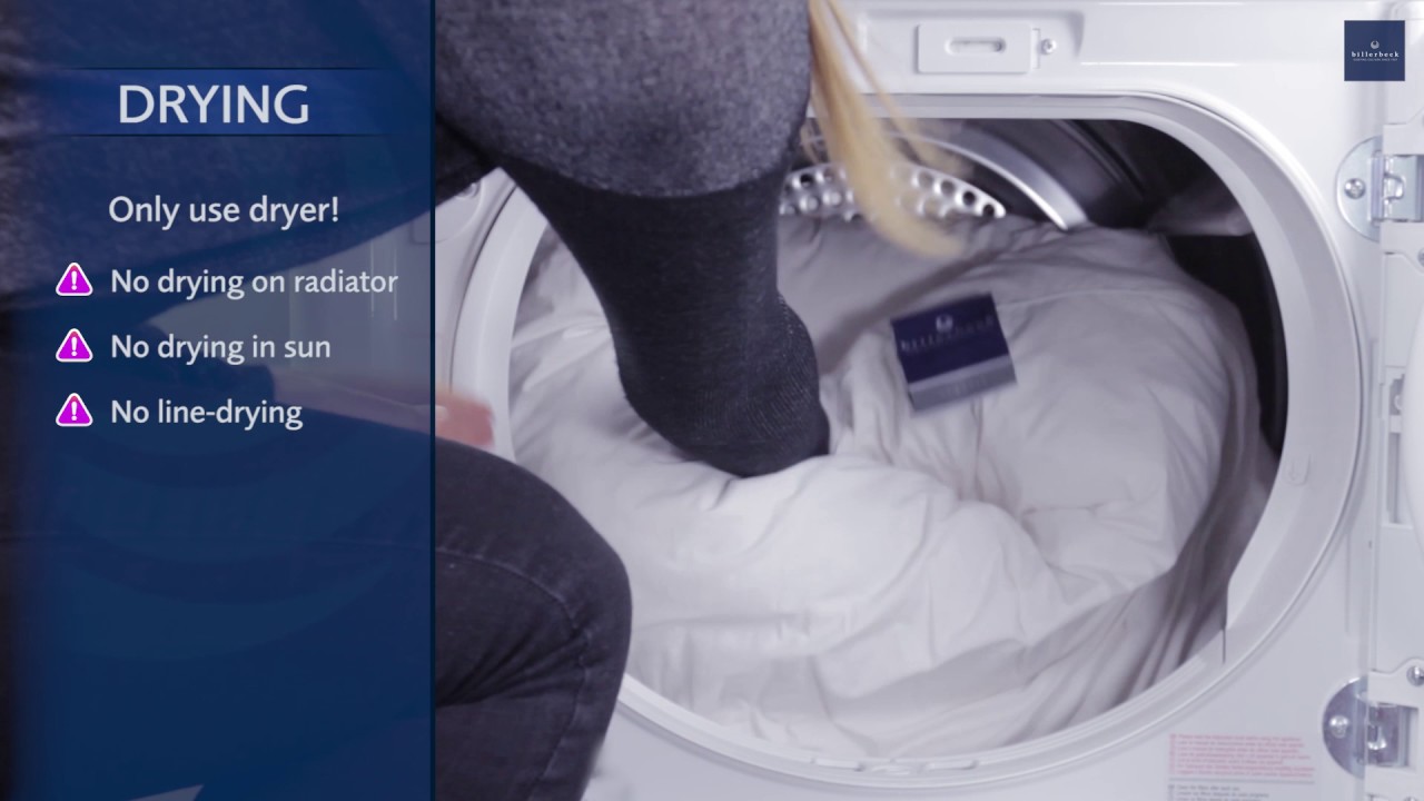 Washing instructions: Wash and dry DOWN PILLOWS properly.