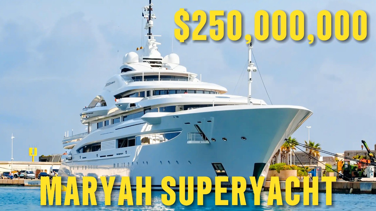 Внутри MARYAH: Белая суперъяхта «City at Sea» стоимостью 250 000 000 долларов.