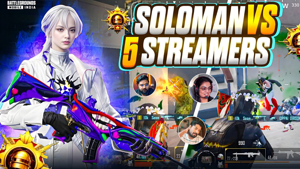 6+ streamer vs solo man 💥 || streamer got shocked ☠️ || four finger claw 🔥