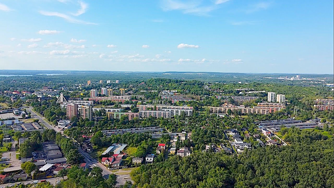 Dąbrowa Górnicza - Gołonóg panorama widok z drona