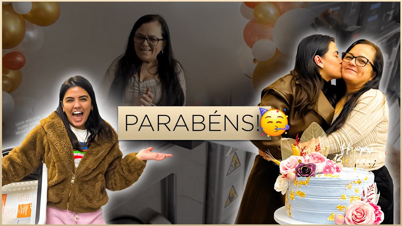 MINHA MÃE FEZ ANIVERSÁRIO E FIZ UMA FESTA PRA ELA 😍