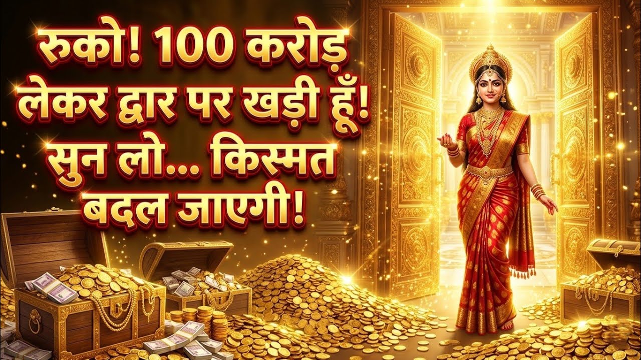 रुको भागना मत 50 करोड़ का धन लेकर द्वार पर खड़ी हु मेरी आवाज सुनो @MaaLakshmiMiracle 