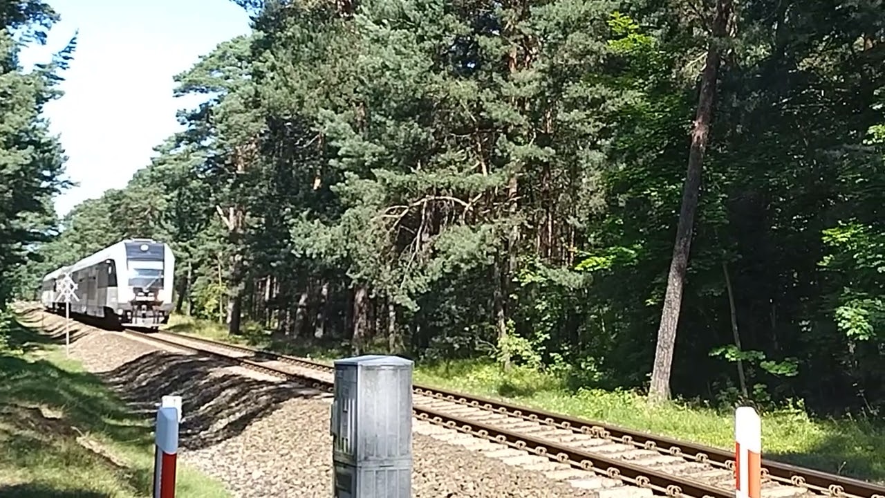a pesa atribo train in Jurata (Poland)