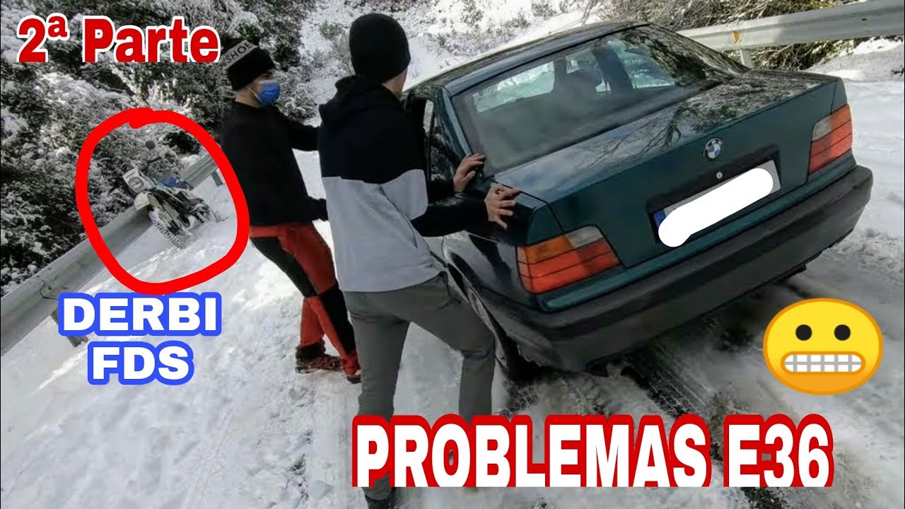 🎿BAJAR X BARRANCO con HIELO con DERBI FDS Y BMW CRUZADO PROBLEMAS 😬🤣2ª PARTE